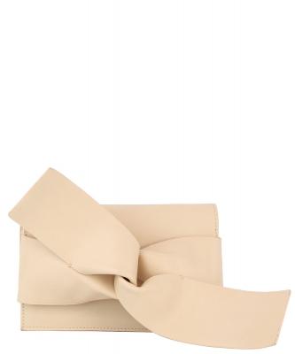 Bow Accent Clutch Crossbody Bag CL-0132 BEIGE